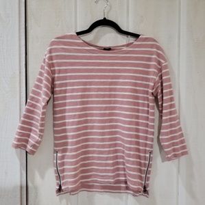 J. Crew Three Quarter Sleeve Top